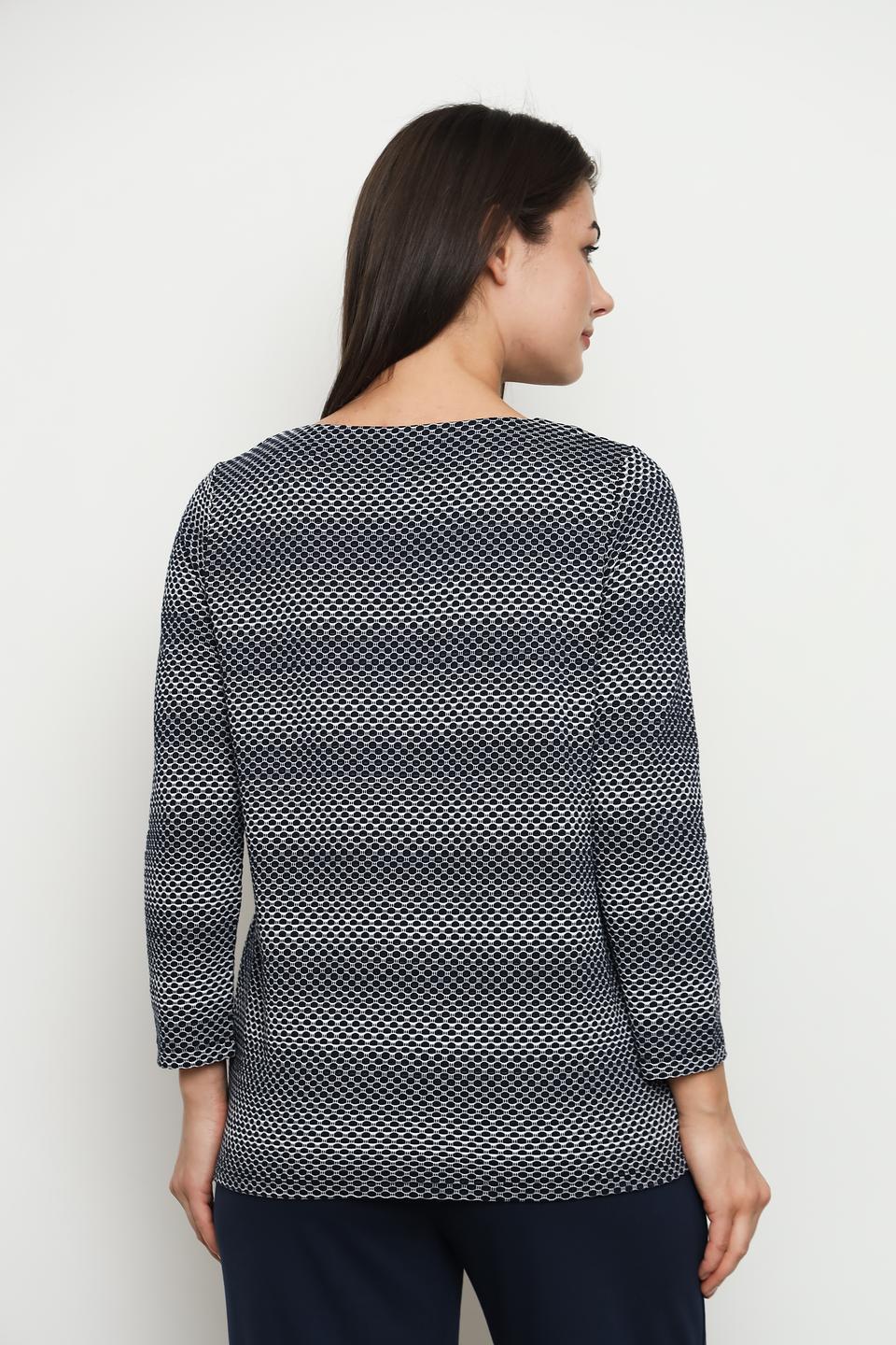 Пуловер Gerry Weber EDITION синий с принтом