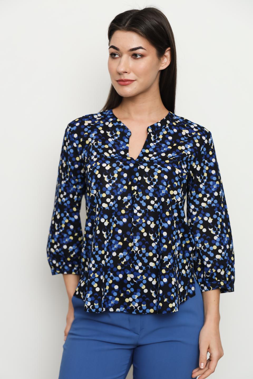 Блуза Gerry Weber с горохом чёрная