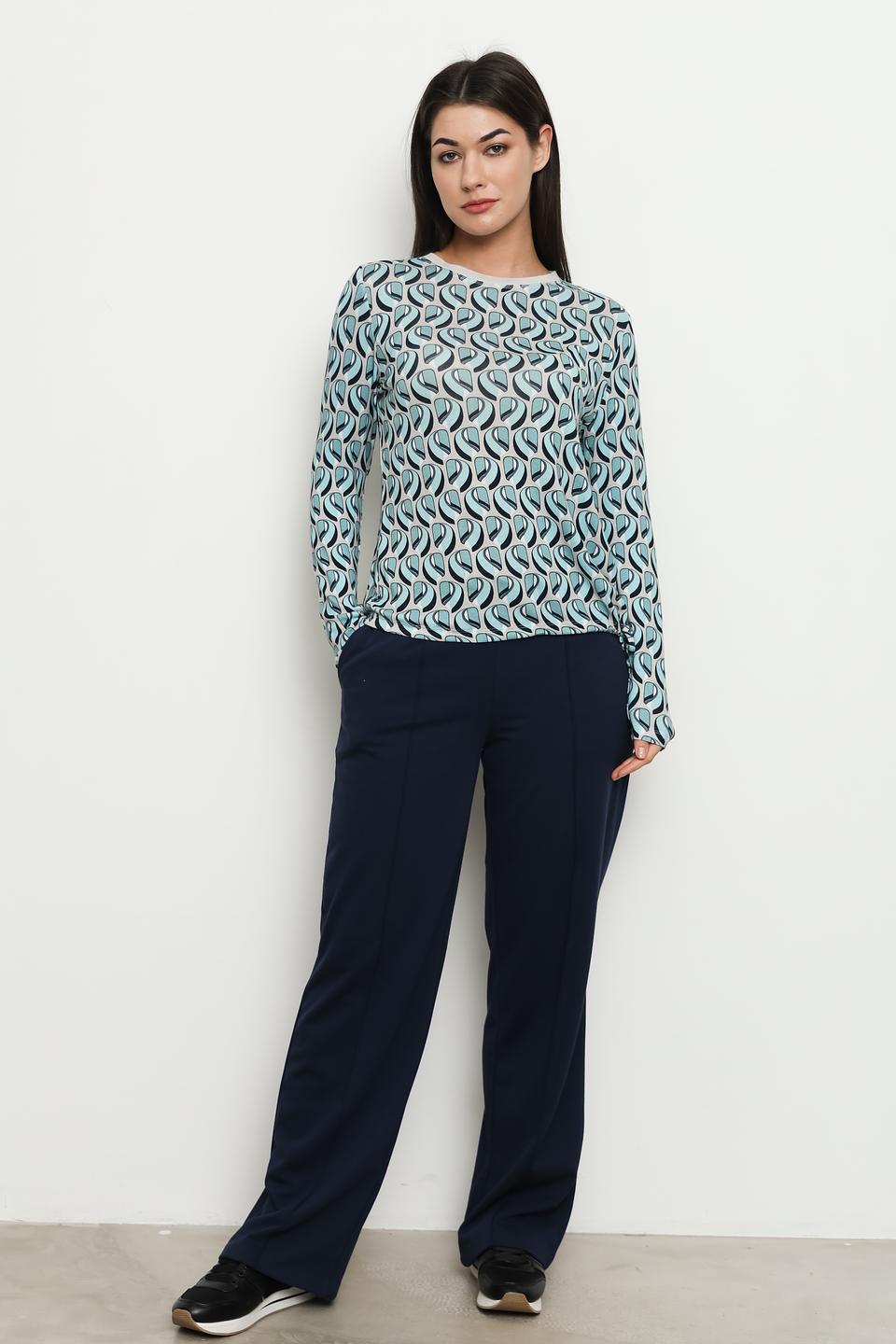 Пуловер Lecomte с принтом