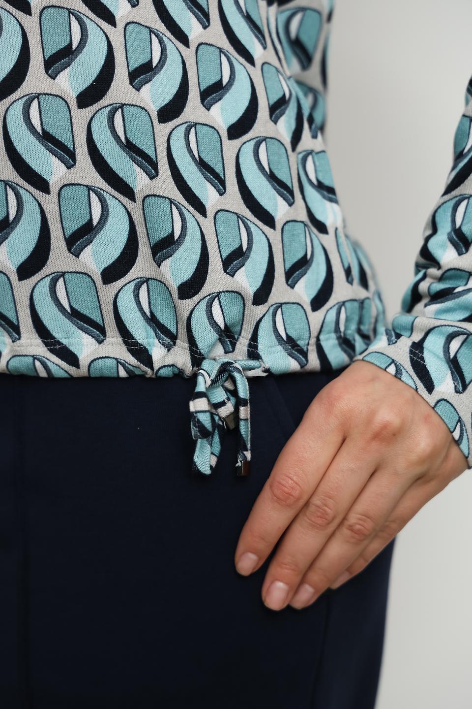 Пуловер Lecomte с принтом