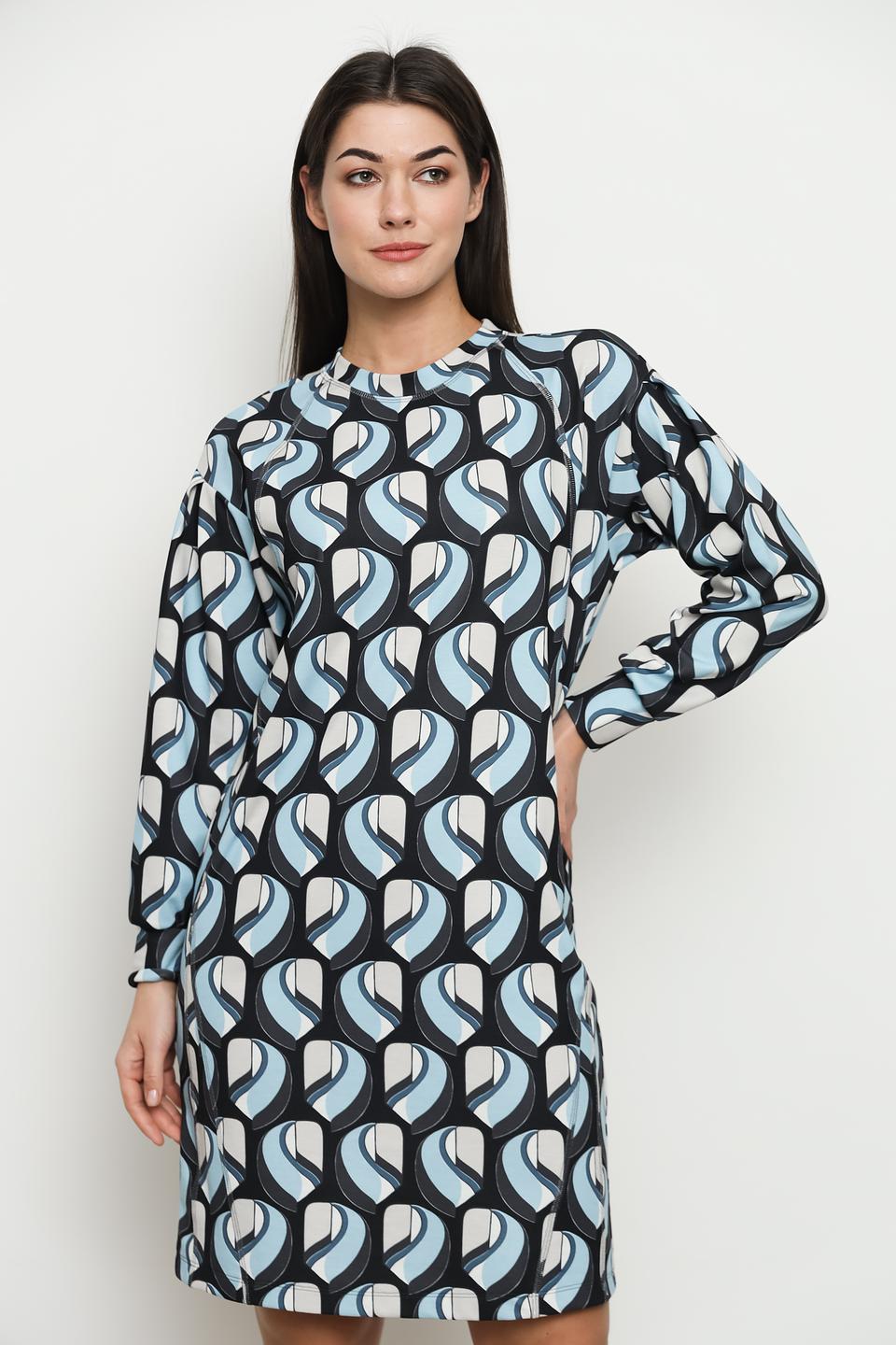 Платье Lecomte с геометрическим принтом