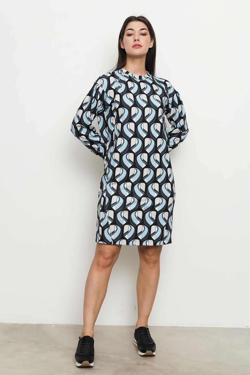 Платье Lecomte с геометрическим принтом