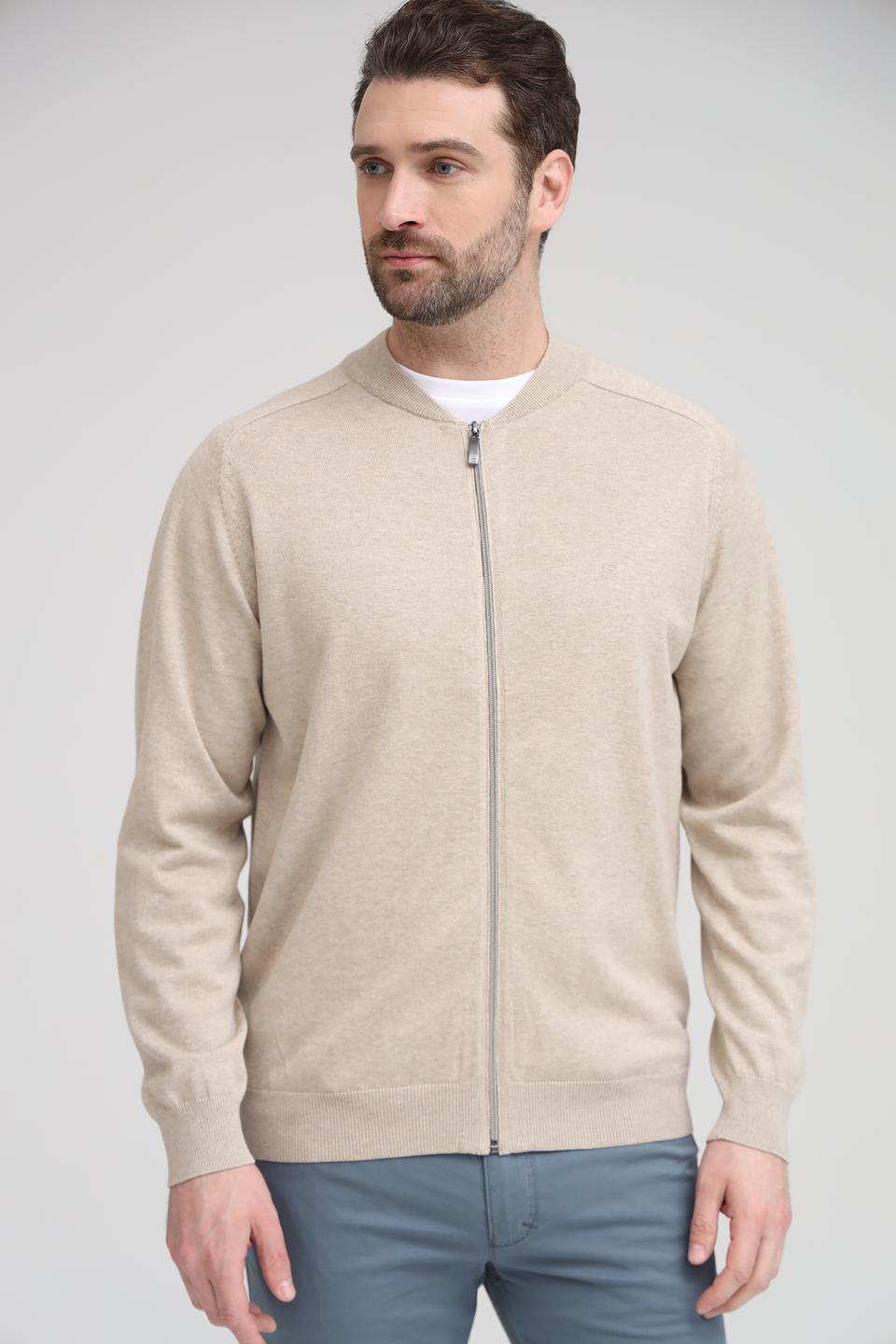 Кардиган Casa Moda на молнии бежевый