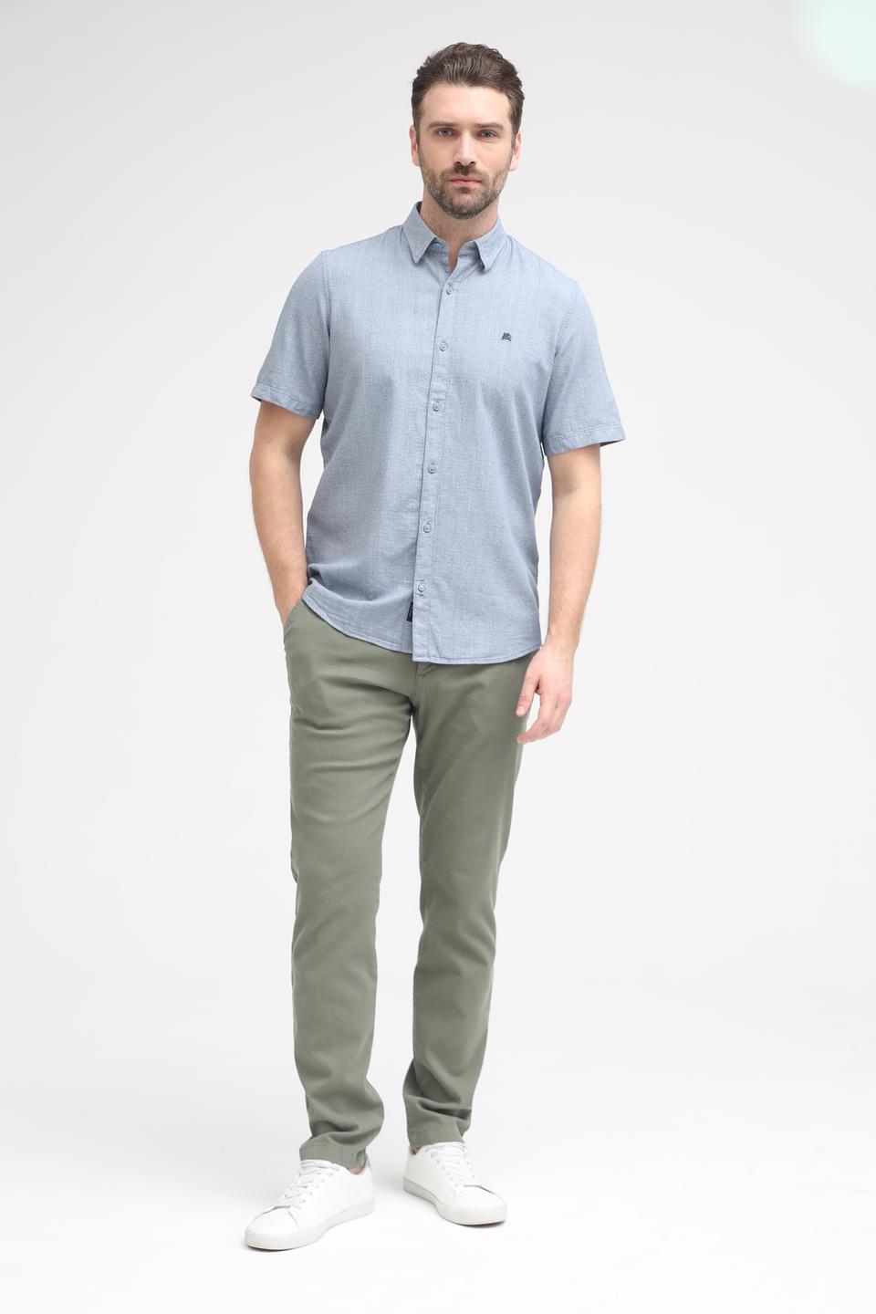 Рубашка кр Lerros men голубая