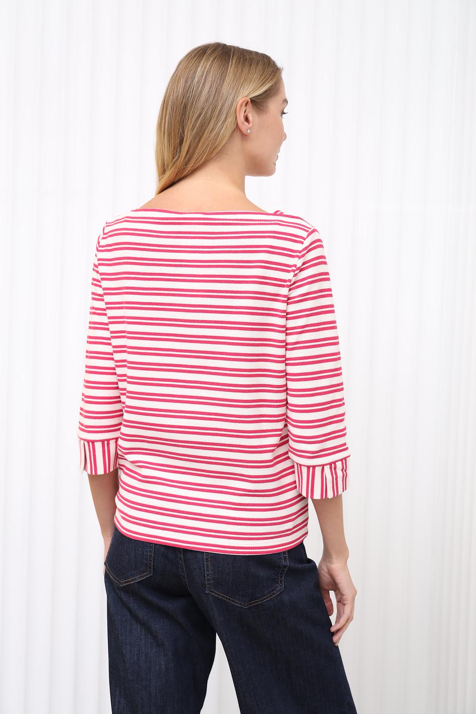 Лонгслив Penny Black в полоску красный