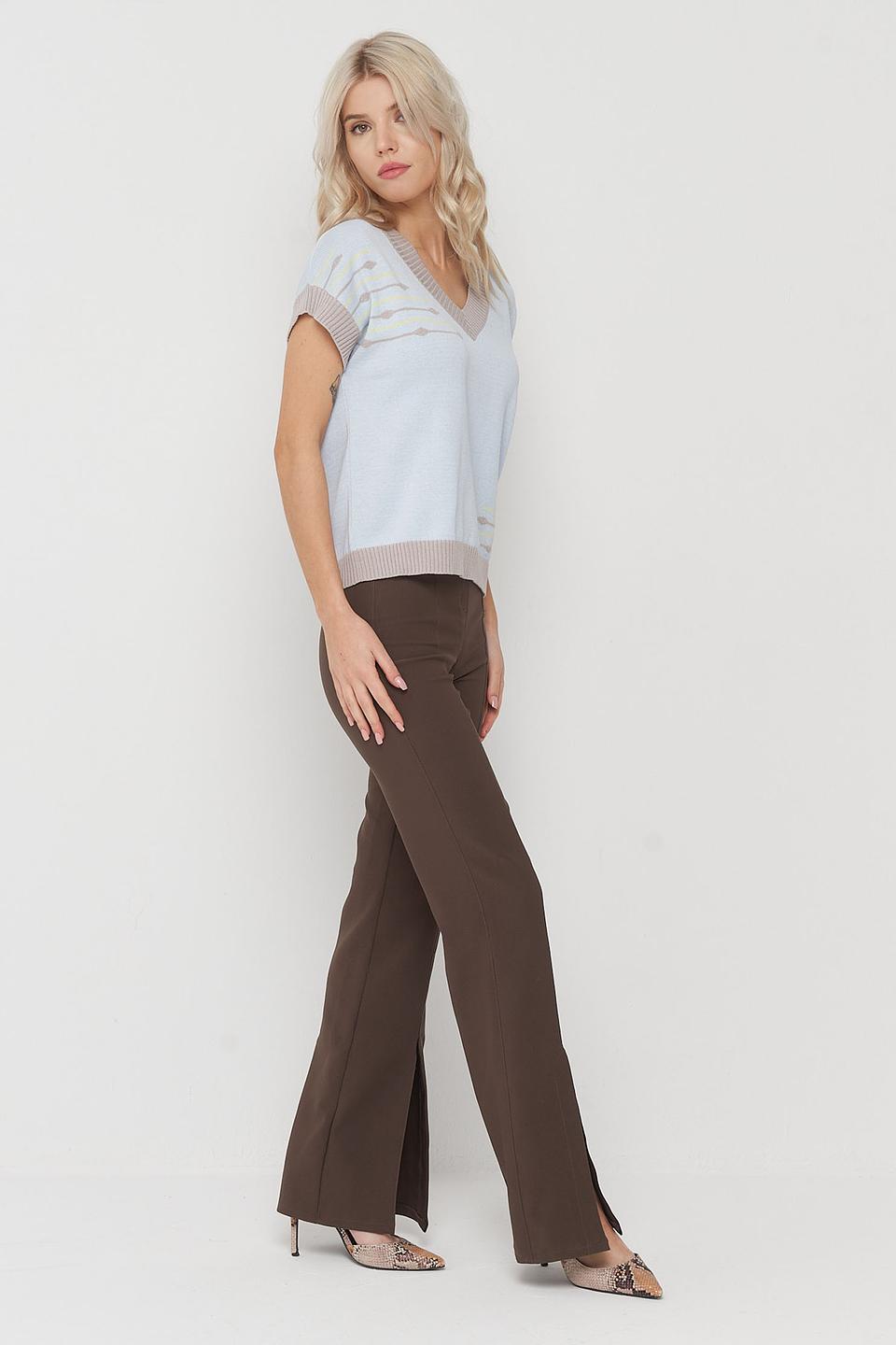 Джемпер BE YOU с узором голубой