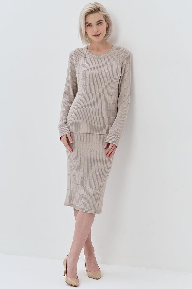 Костюм BE YOU вязаный бежевый