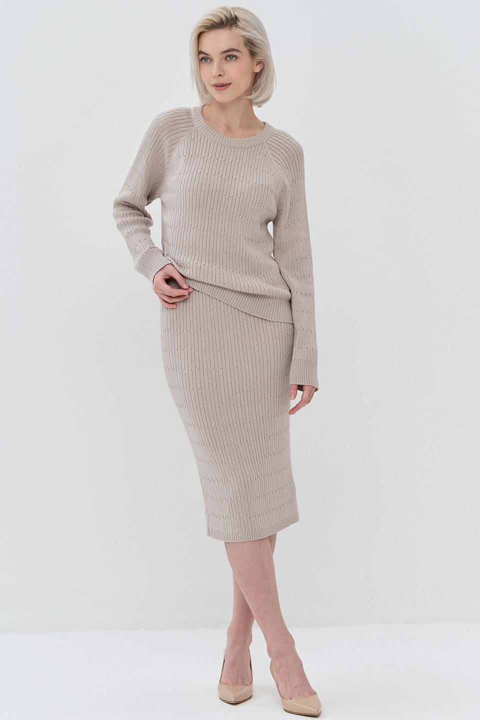 Костюм BE YOU вязаный бежевый