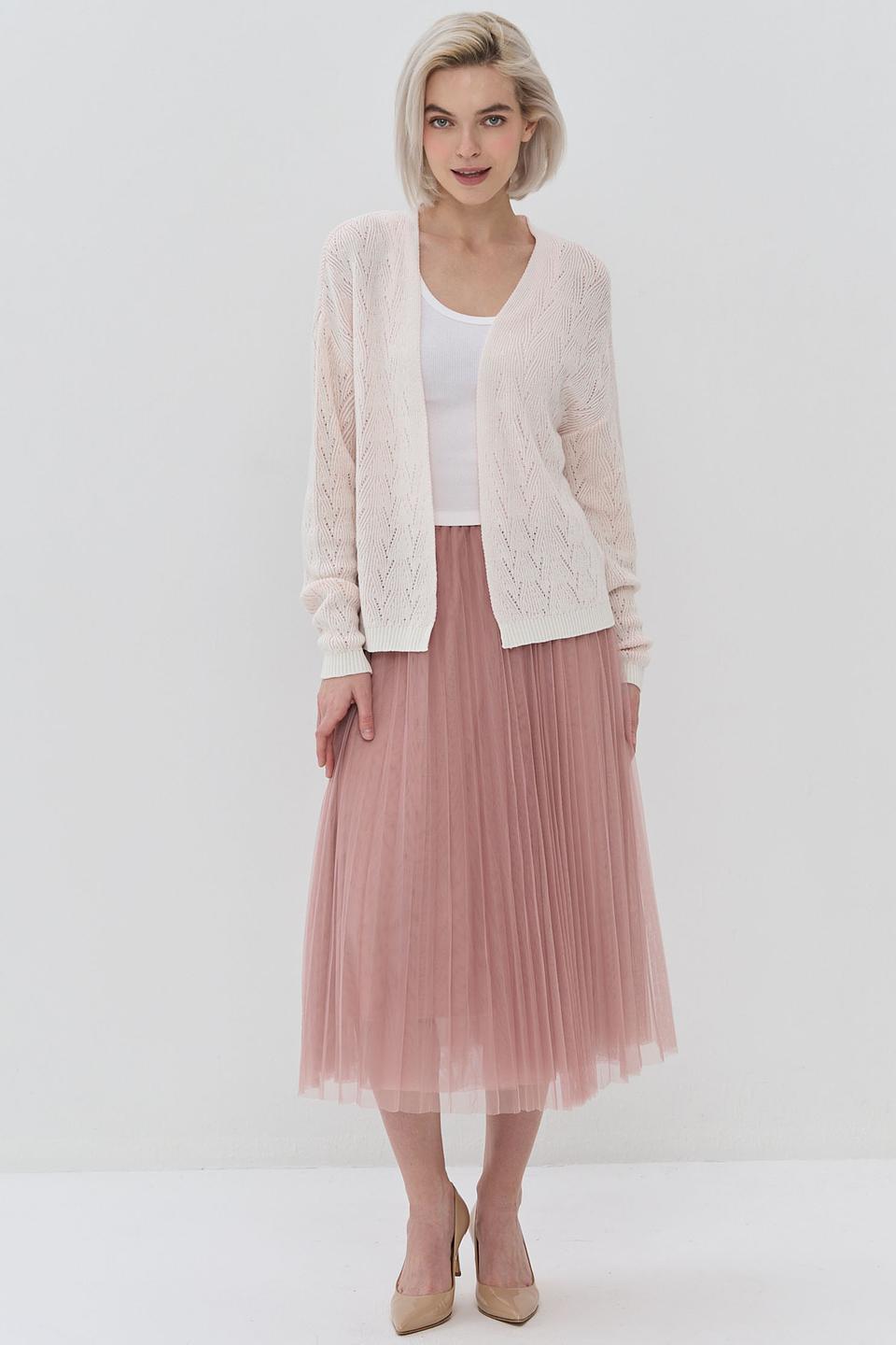 Кардиган NEWVAY вязаный розовый