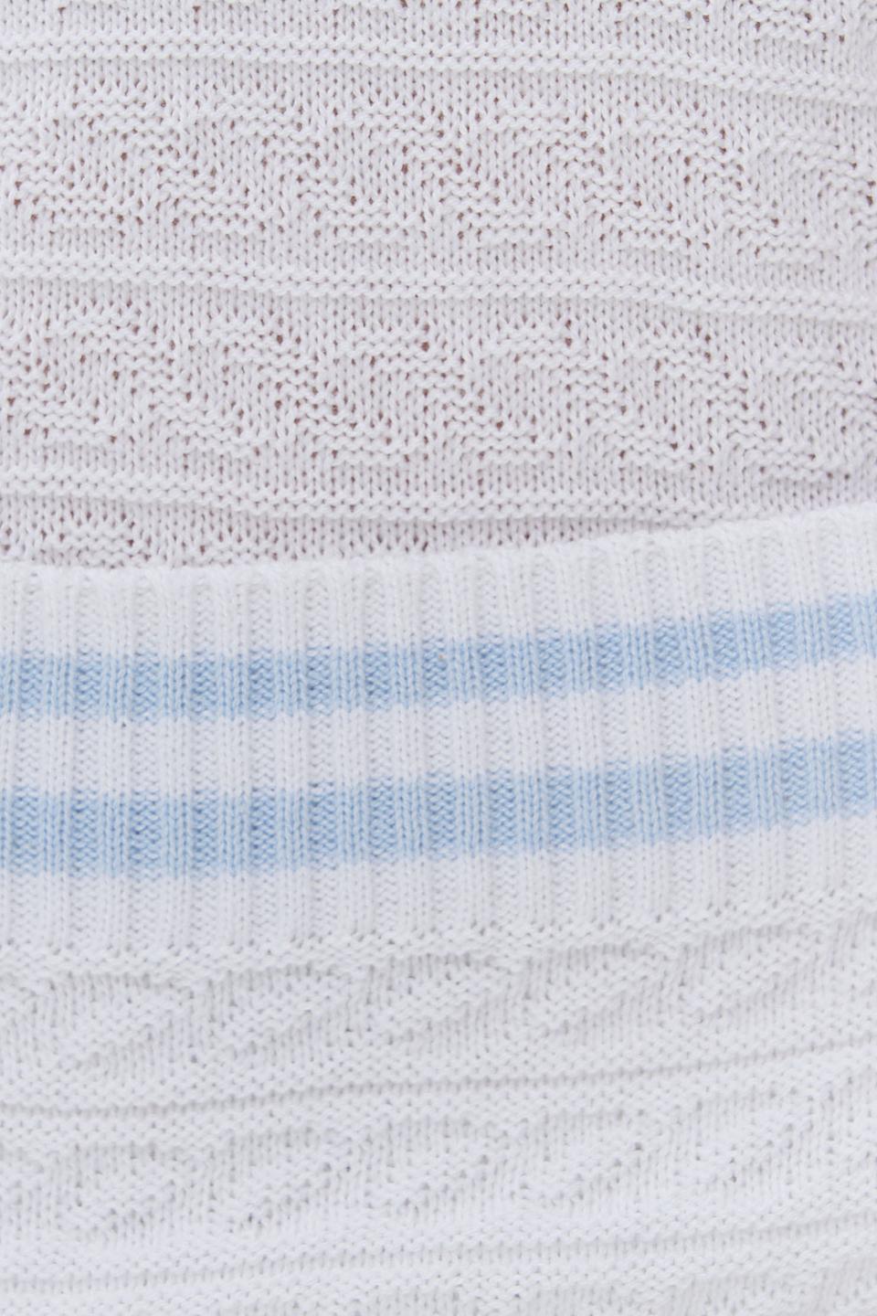 Джемпер NEWVAY с V-образным вырезом белый