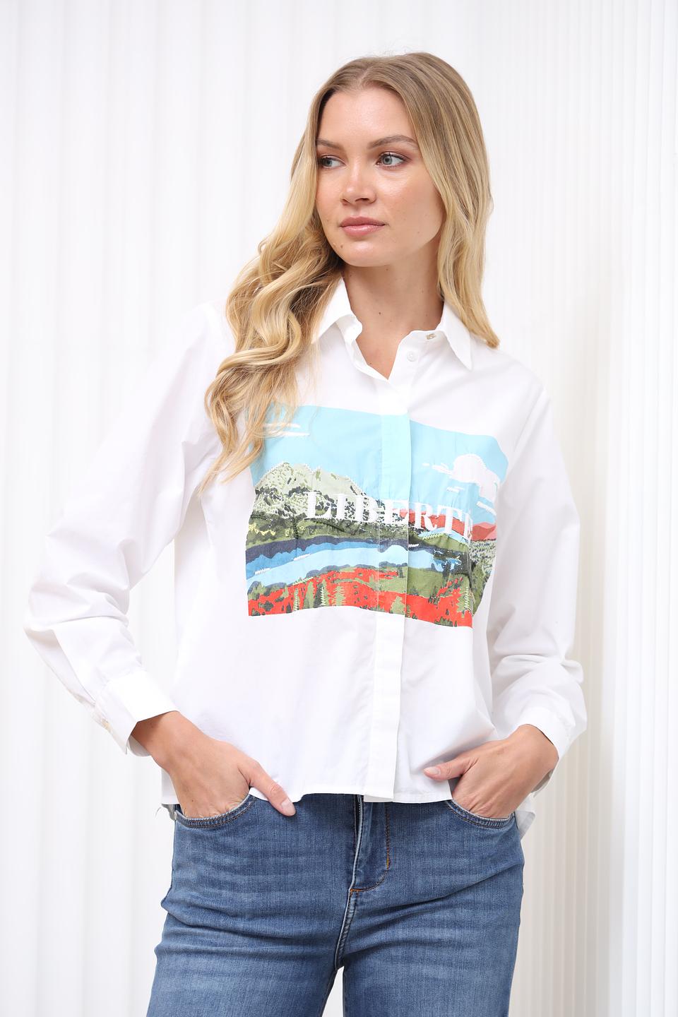 Рубашка Rich and Royal с принтом