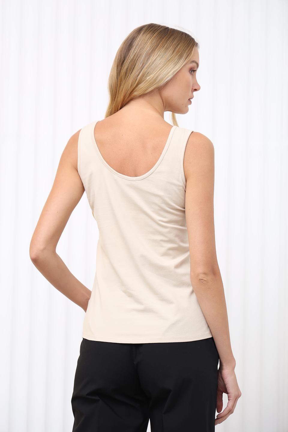 Топ Oui женский бежевый