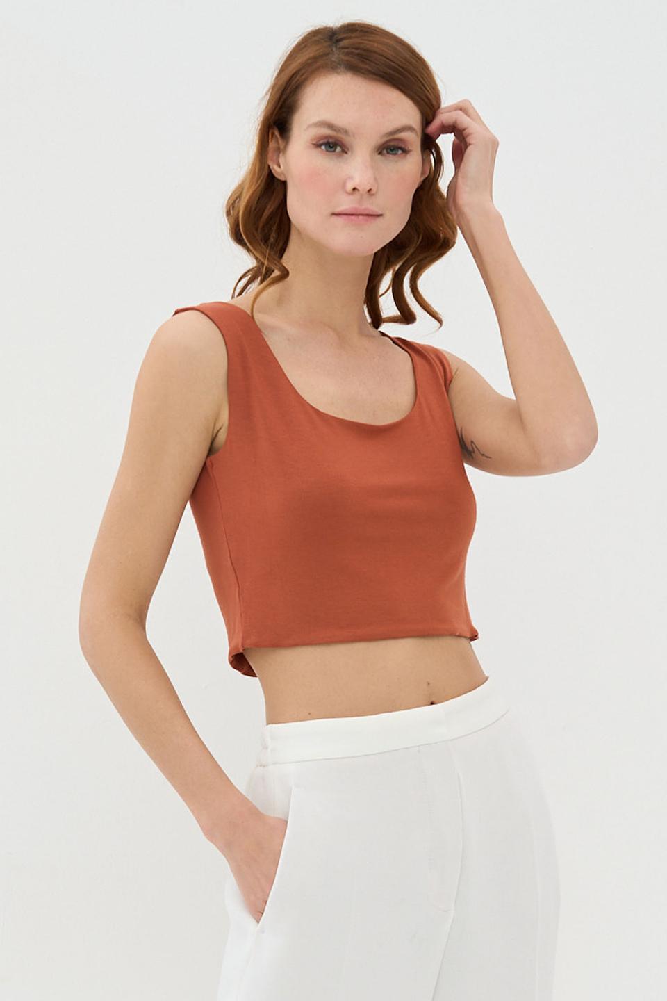 Топ VAY базовый терракотовый