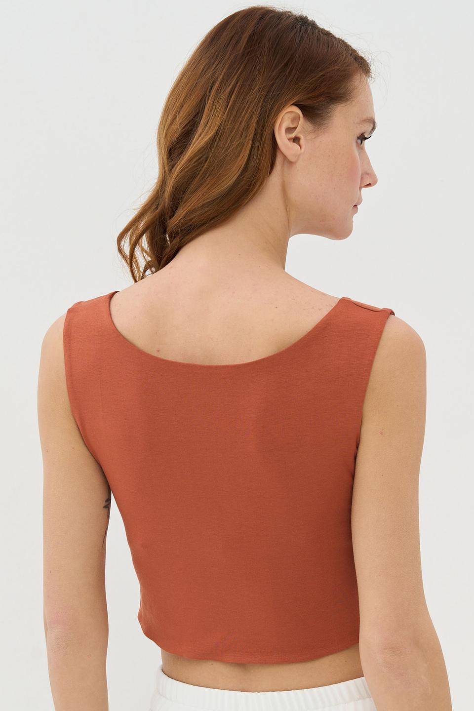 Топ VAY базовый терракотовый