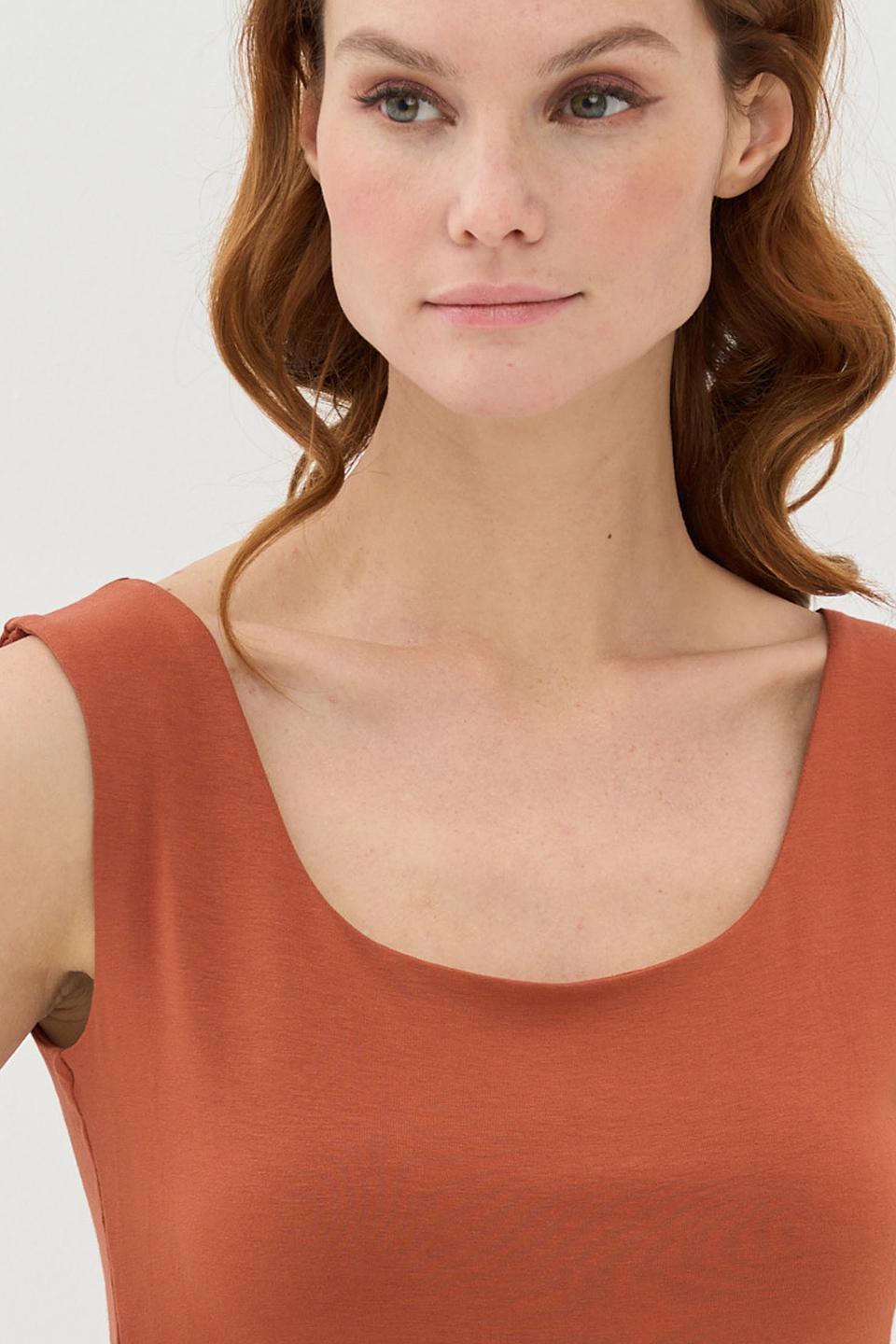 Топ VAY базовый терракотовый
