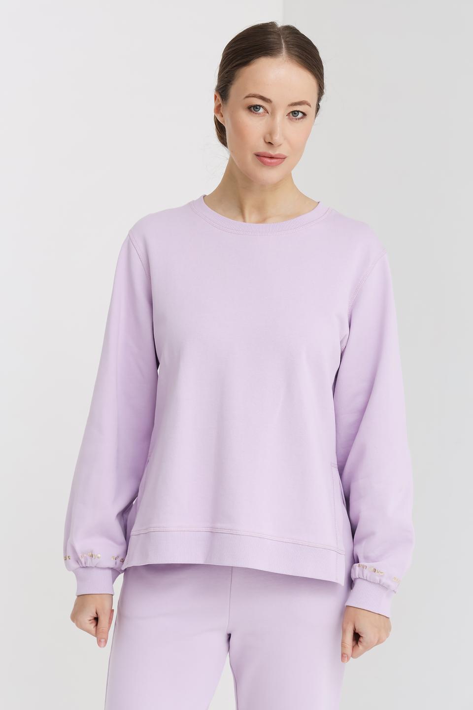 Толстовка Pezzo лавандовая с манжетами