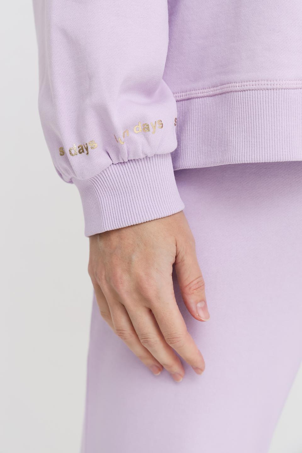 Толстовка Pezzo лавандовая с манжетами