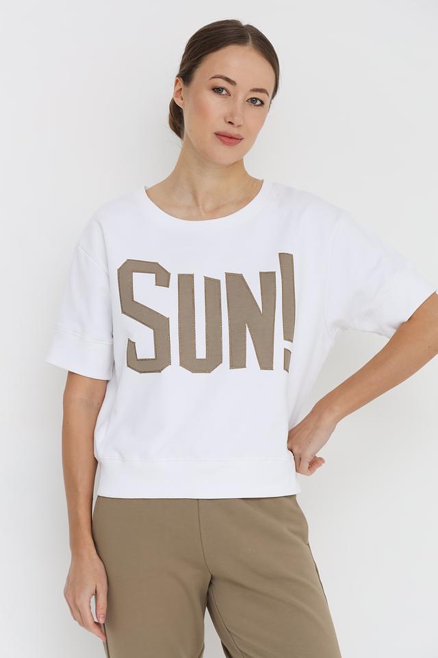 Пуловер Pezzo с надписью SUN!