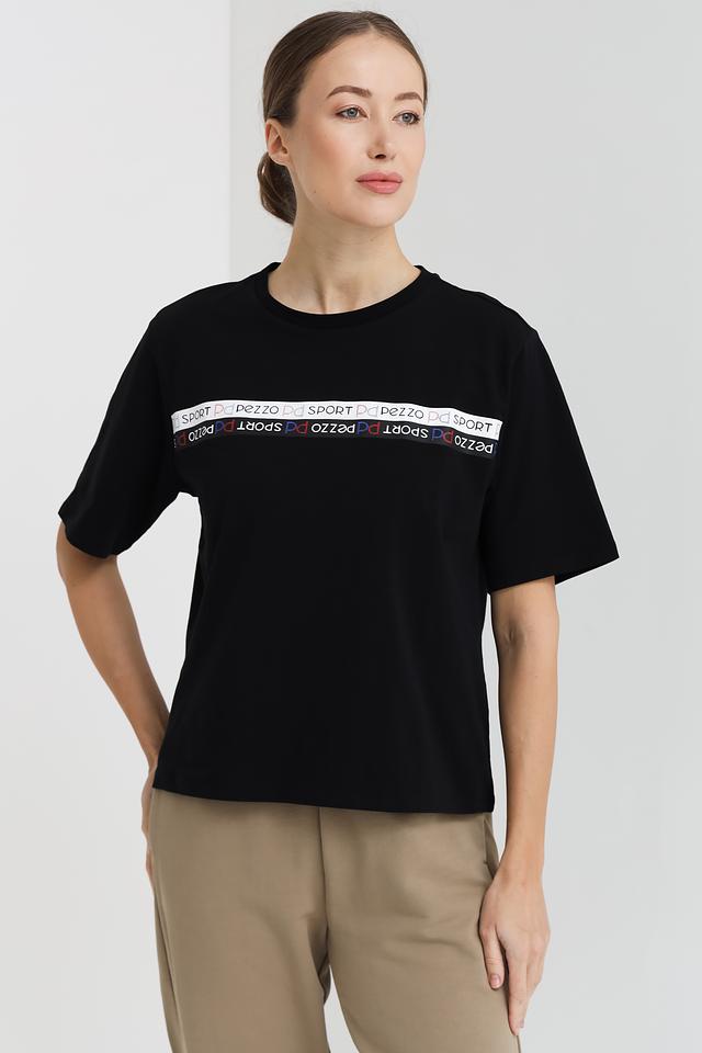 Футболка Pezzo с логотипом чёрная