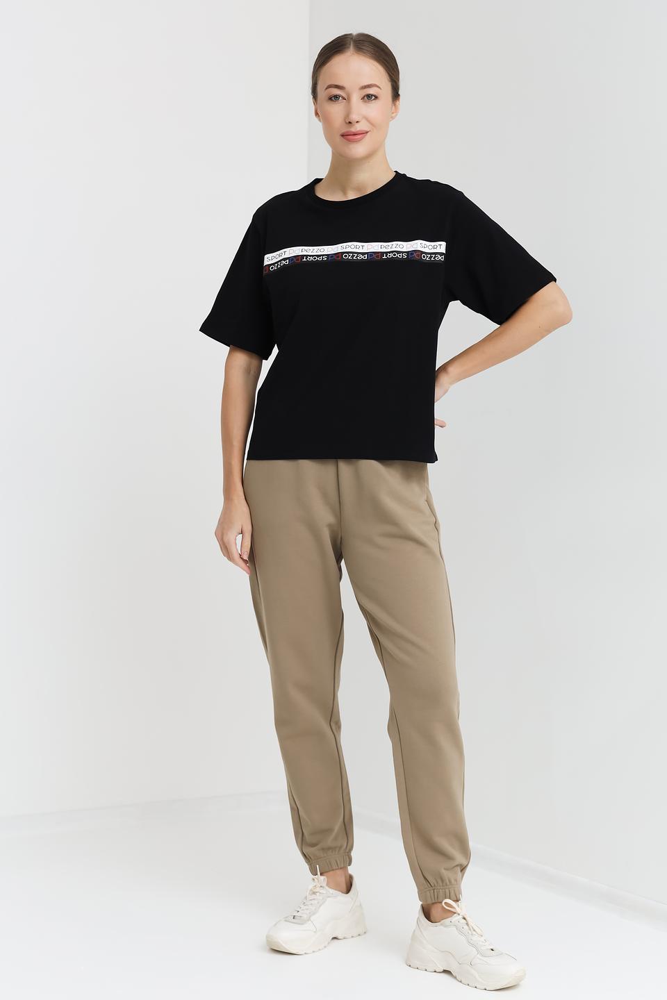 Футболка Pezzo с логотипом чёрная