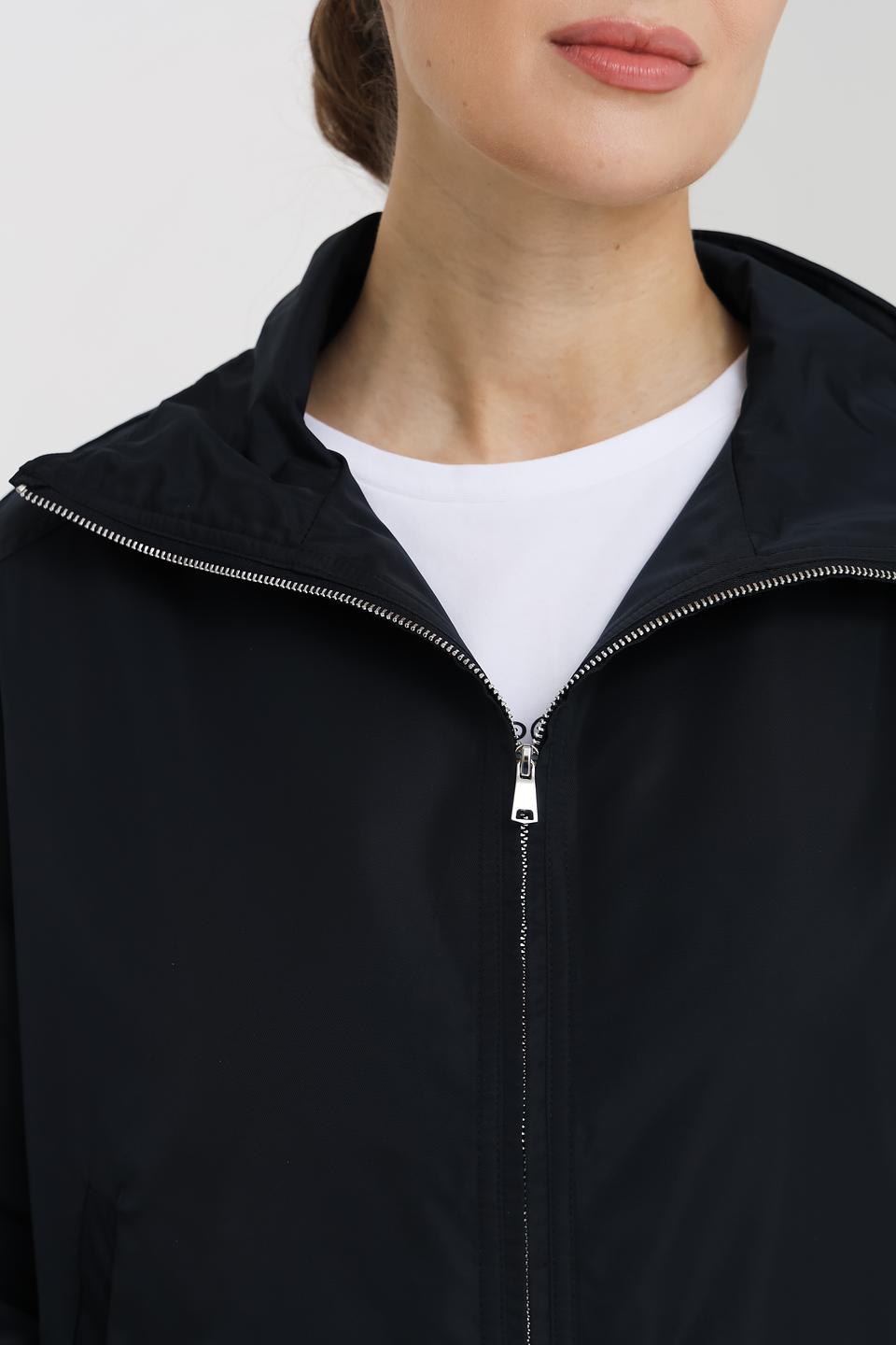 Куртка Pezzo с поясом чёрная