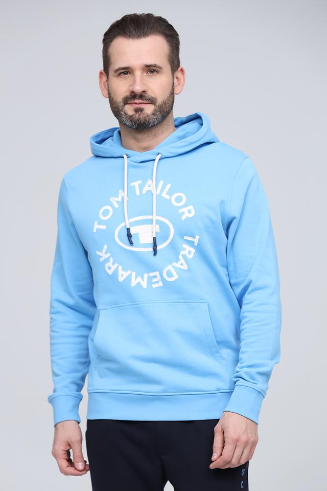 Толстовка Tom Tailor логотип голубой