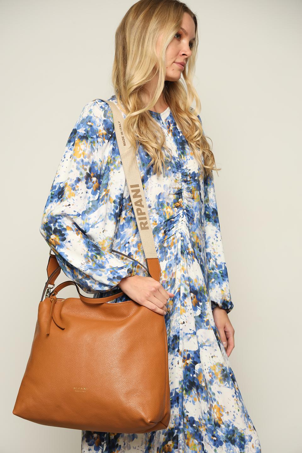 Сумка Ripani кожа Ancora коричневая