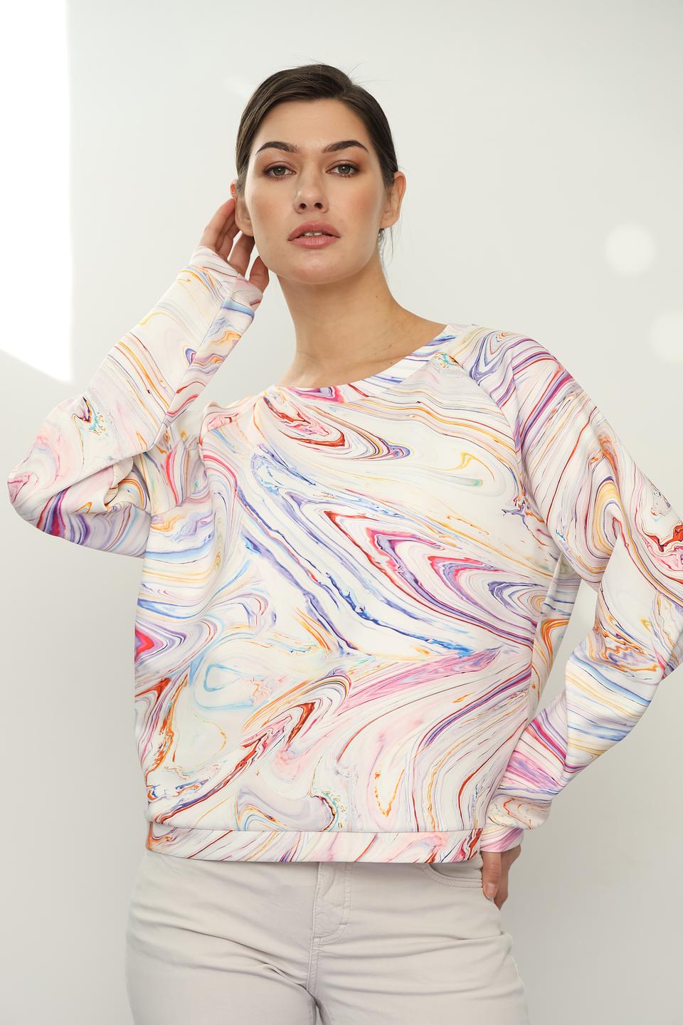 Пуловер Margittes с мраморным принтом