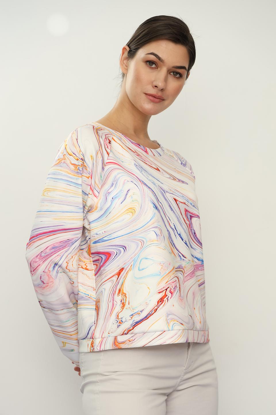 Пуловер Margittes с мраморным принтом