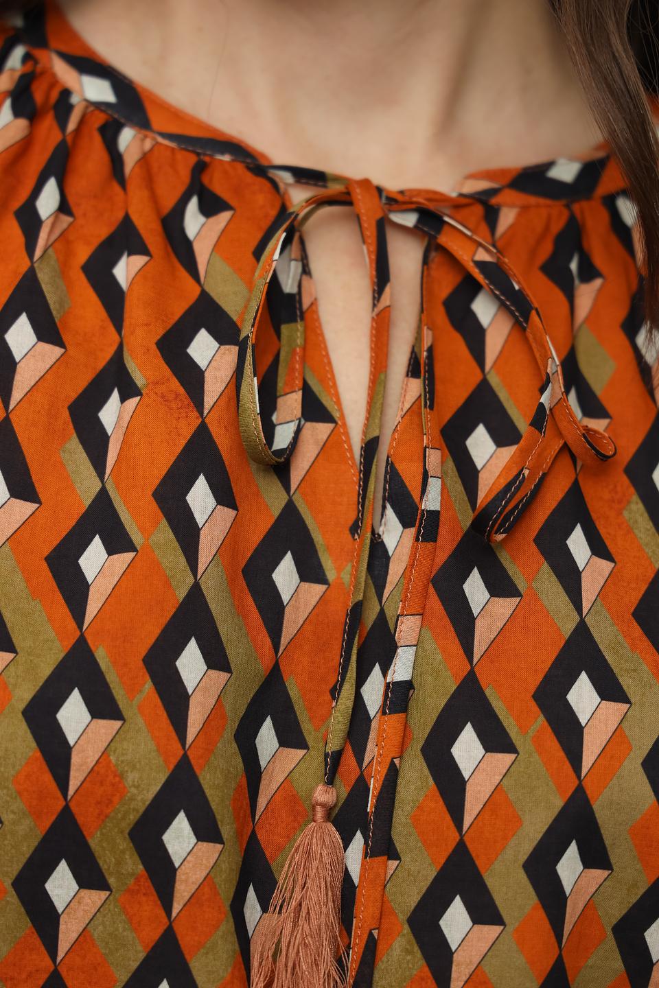 Платье Catnoir с геометрическим принтом