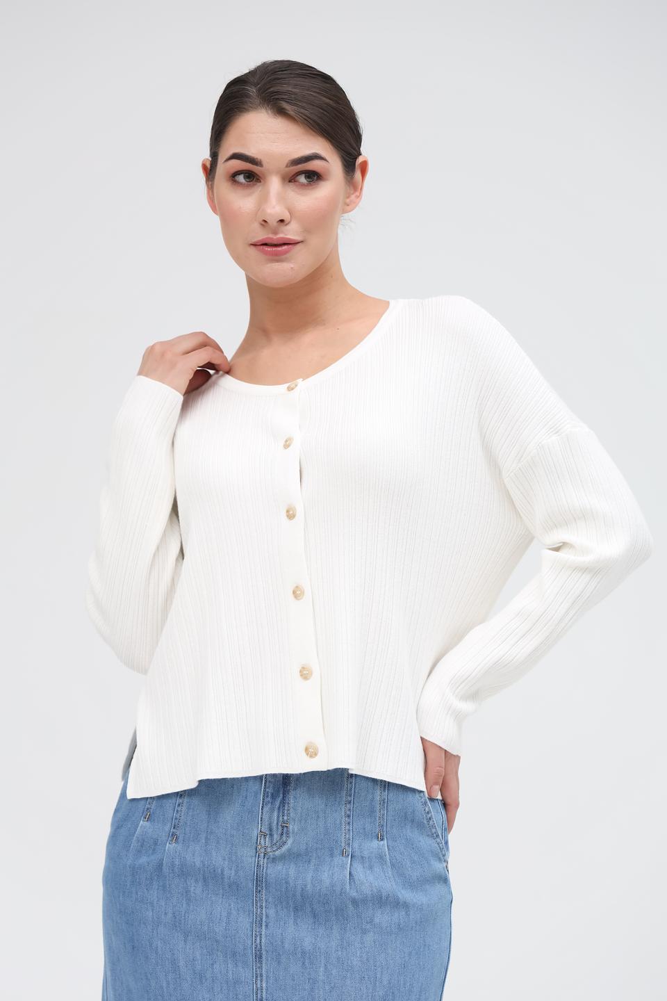 Жакет Broadway вязаный белый