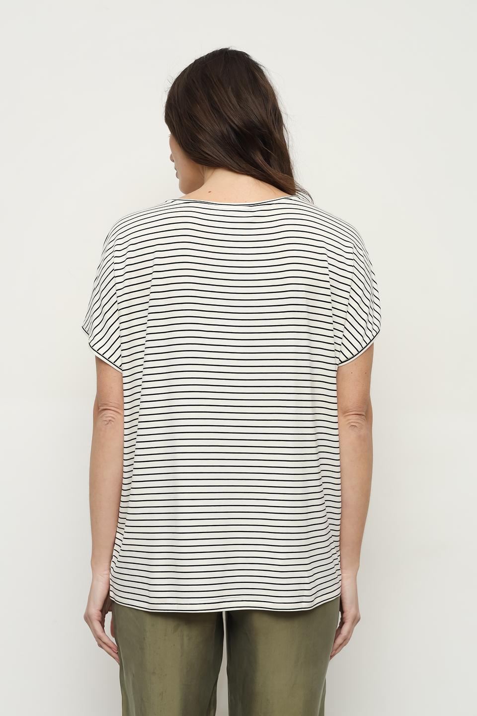 Футболка Catnoir полоска с принтом