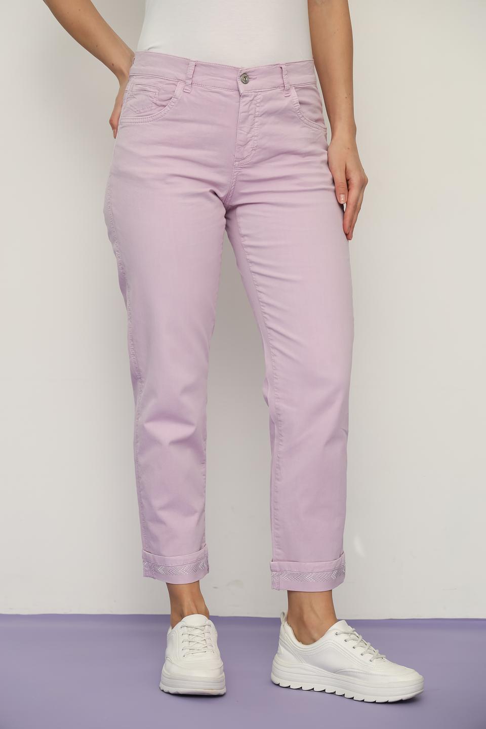 Джинсы Angels укороченные лавандовые