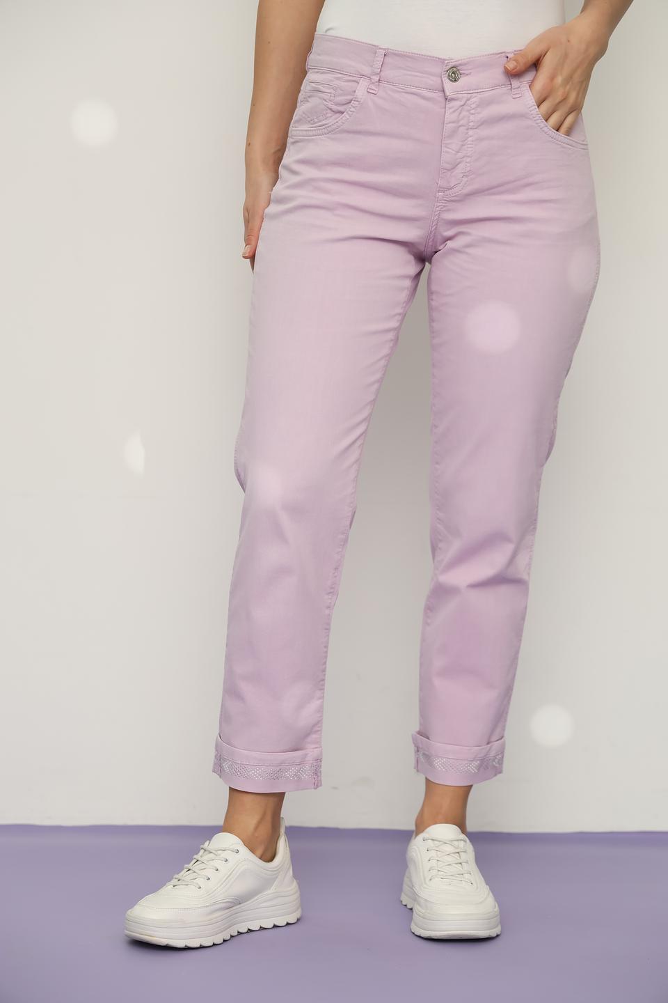Джинсы Angels укороченные лавандовые