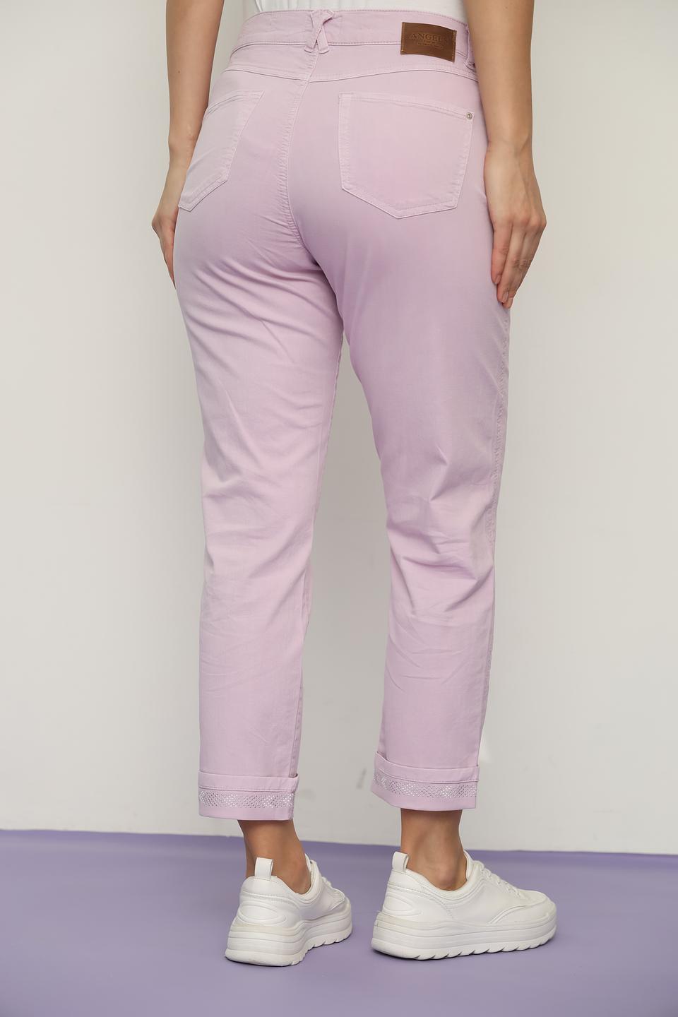 Джинсы Angels укороченные лавандовые