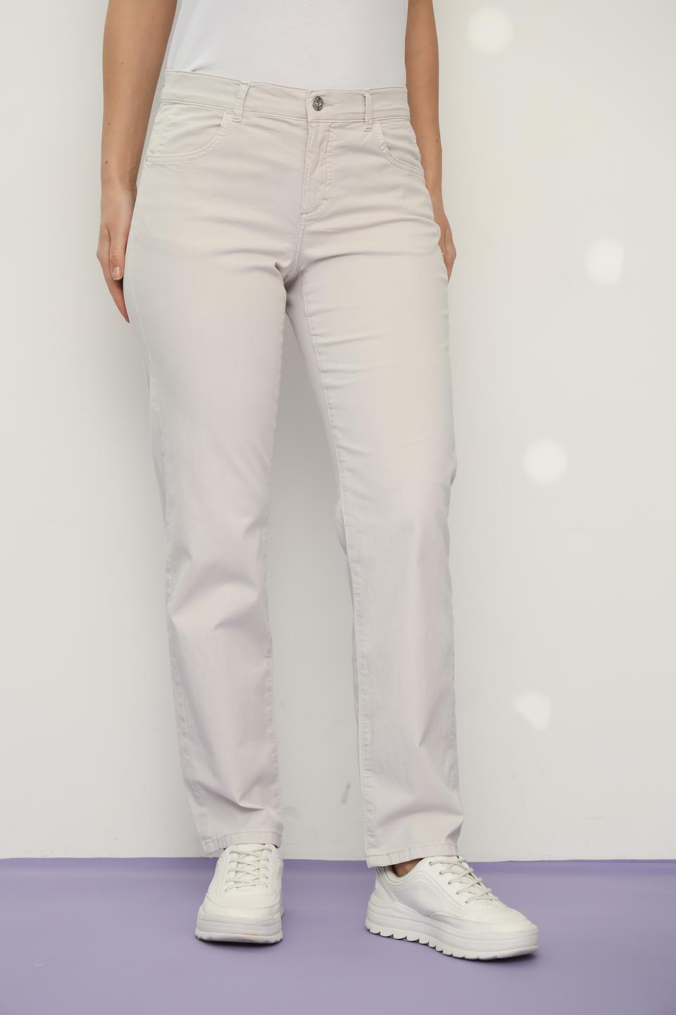 Джинсы Angels прямого кроя бежевые