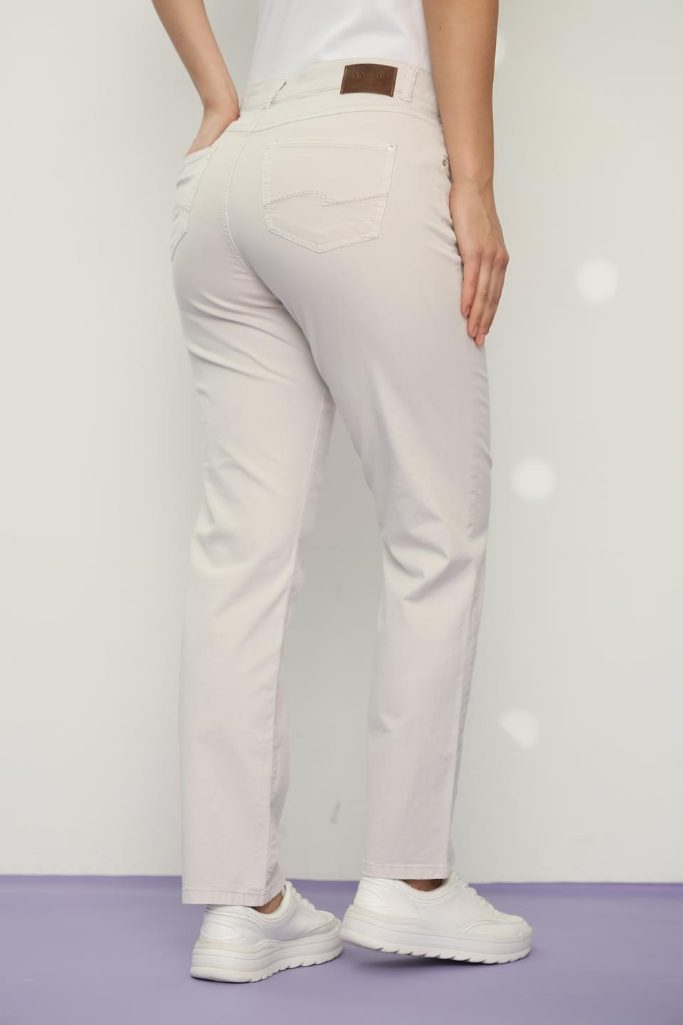 Джинсы Angels прямого кроя бежевые