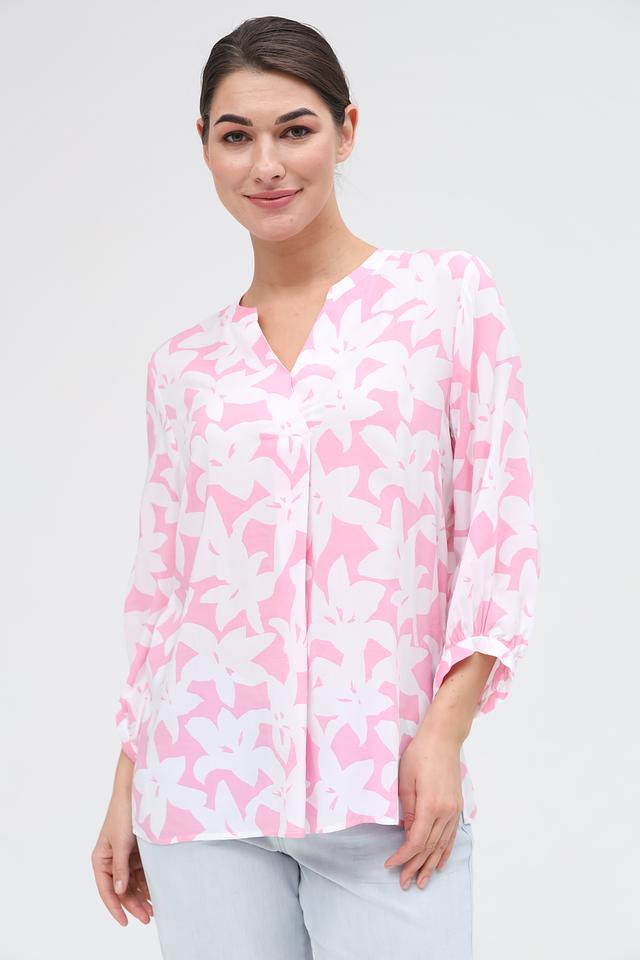 Блуза You Just White с цветочным принтом