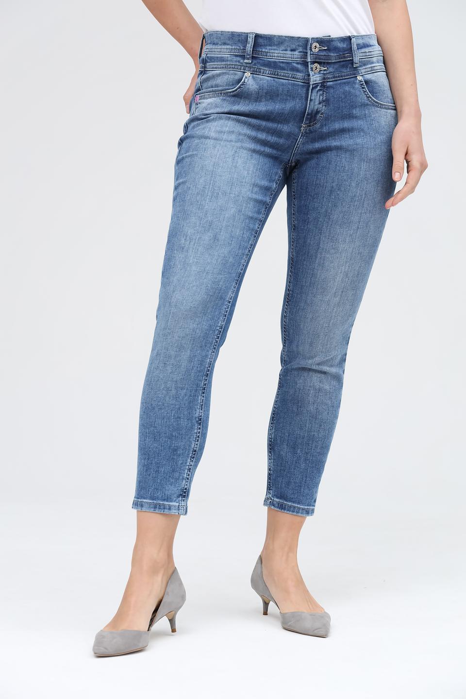 Джинсы Angels с высокой талией голубой