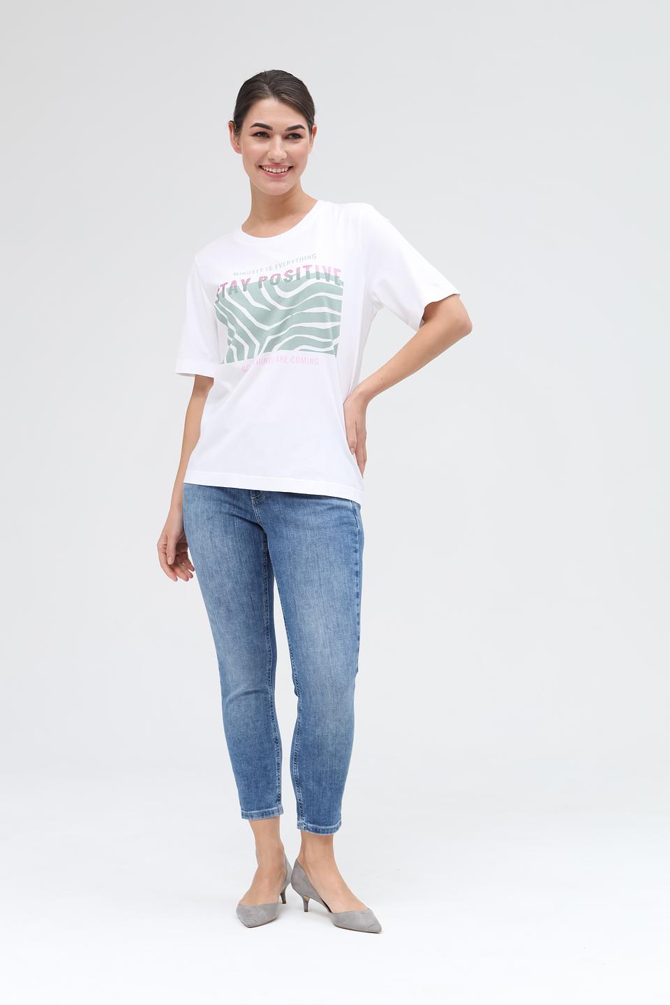 Джинсы Angels с высокой талией голубой