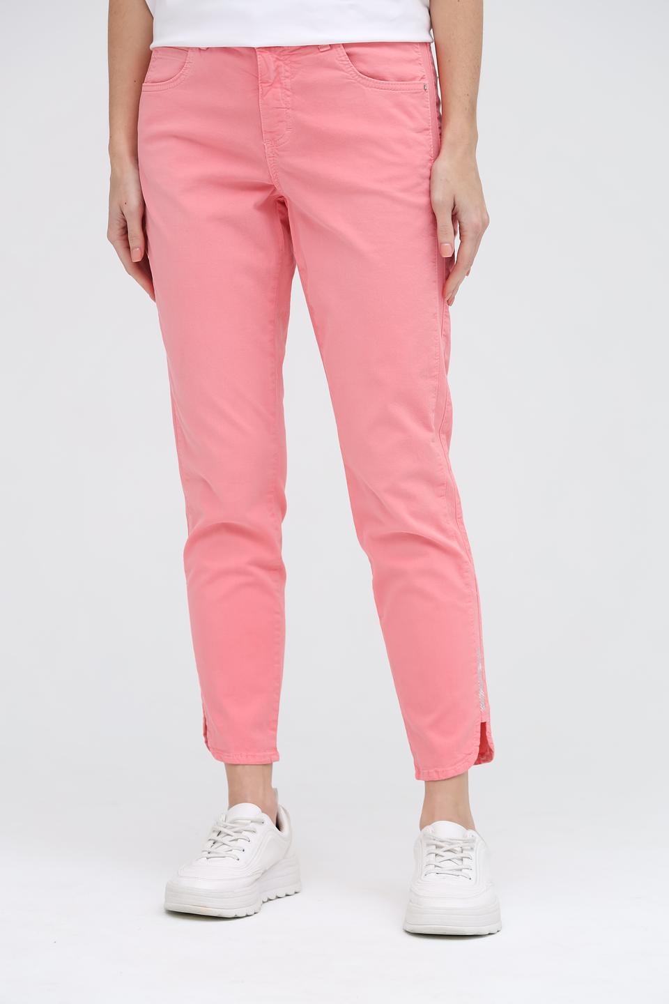 Брюки Angels розовые с разрезами