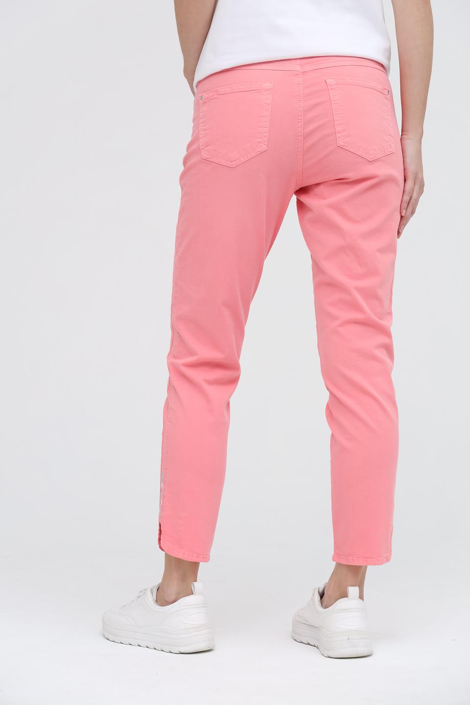 Брюки Angels розовые с разрезами