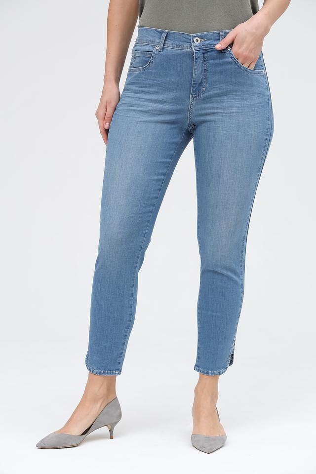 Джинсы Angels с разрезами голубые