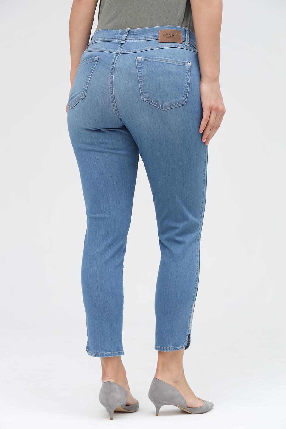 Джинсы Angels с разрезами голубые