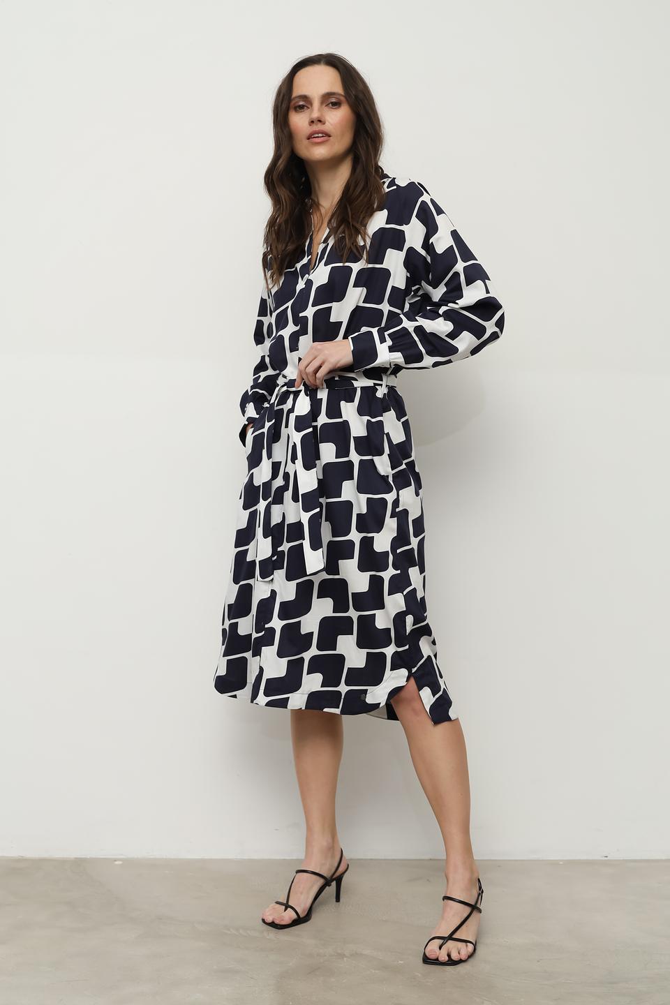 Платье Bugatti с геометрическим принтом