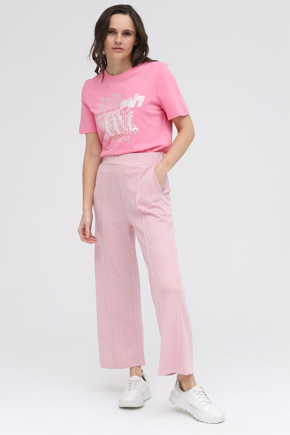 Футболка Rich and Royal с принтом розовая