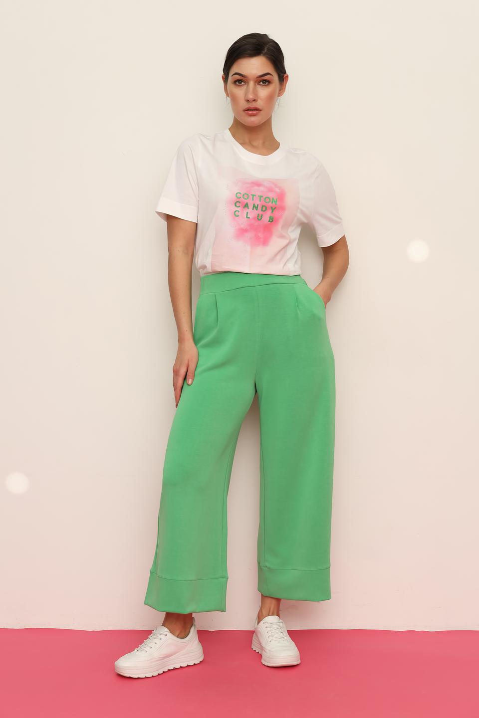 Брюки палаццо Rich and Royal зелёные