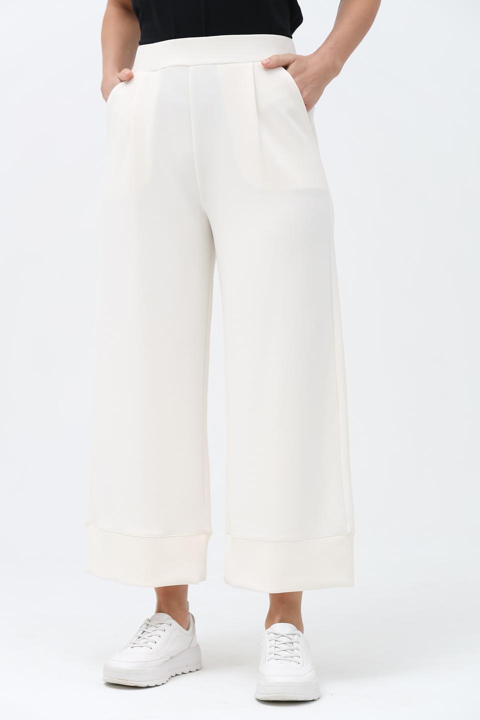 Брюки палаццо Rich and Royal молочные