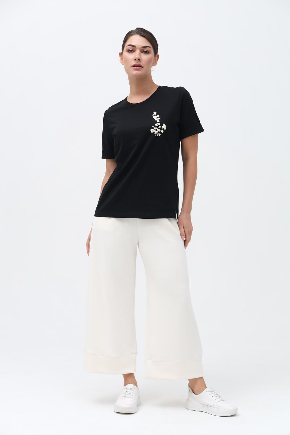 Брюки палаццо Rich and Royal молочные