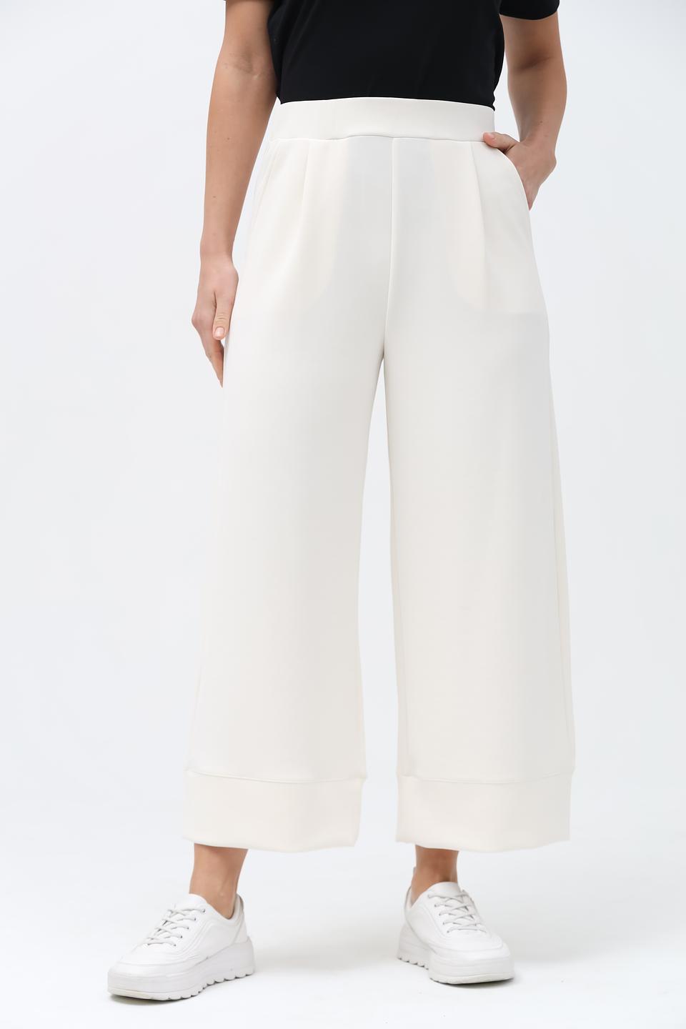 Брюки палаццо Rich and Royal молочные